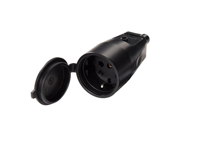 Martin Kaiser PVC Coupling Socket With Earthing Contact IP44, Doe-het-zelf en Bouw, Elektriciteit en Kabels, Verzenden
