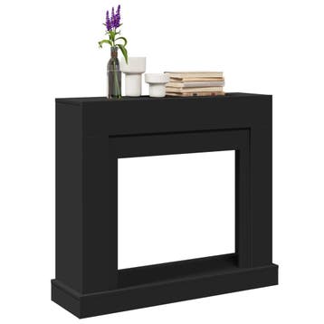 vidaXL Haardombouw 100x30x87,5 cm bewerkt hout zwart, Verzenden