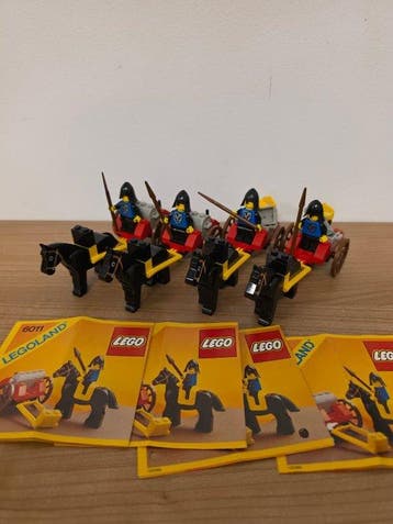Lego Set - Classic, Castle - 4x 6011 - Black Knights