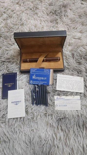 Waterman - Waterman Man 100 Briarwood - Fountain Pen - 18k, Nieuw
