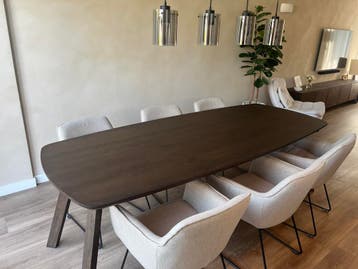 Eettafel Deens ovaal massief eiken, Huis en Inrichting, 100 tot 150 cm, Verzenden, Eikenhout, Vijf personen of meer