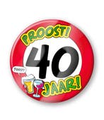 Bierviltjes 40 Jaar 12,5cm 6st, Verzenden, Nieuw