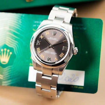 Rolex - Oyster Perpetual Grey Dial - 177200 - Femme - 2020, Nieuw