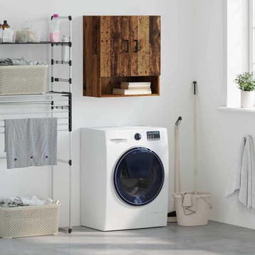 vidaXL Wandkast 60 x 31 x 70 cm Bewerkt hout Oud hout, Verzenden