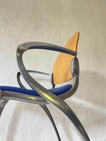 Sedus - Fauteuil - Aluminium, Hout, Textiel