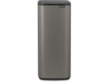 Brabantia Bo Touch Bin - Prullenbak - 30 liter - Platinum, Verzenden, Zo goed als nieuw