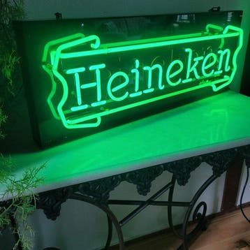 Heineken Bier, Neon Lichtreclame, 1980 - Enseigne lumineuse