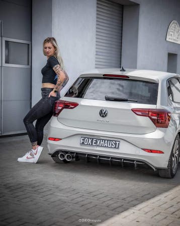FOX VW Polo AW Facelift einddemper - 2x90 type 25, Auto-onderdelen, Verzenden, Nieuw