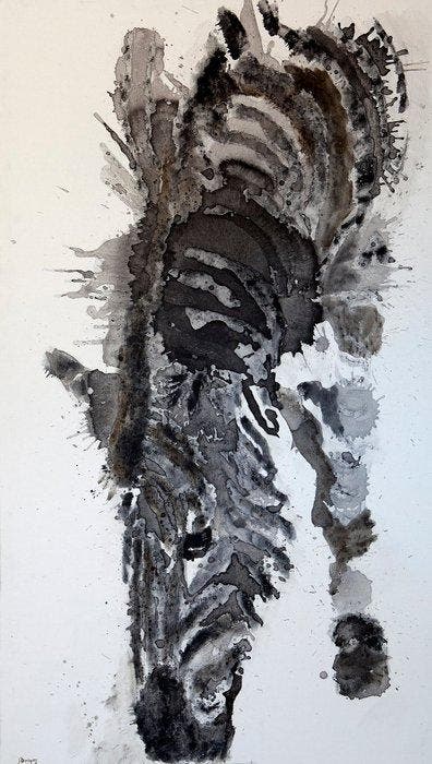 Santi Domínguez - Zebra (XXL), Antiquités & Art, Art | Peinture | Moderne