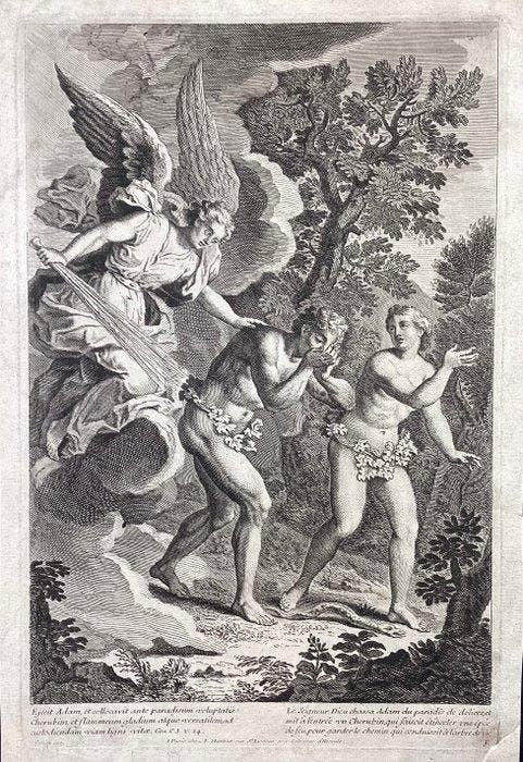 Jean Cotelle (1645-1708), da - La cacciata dal Paradiso, Antiek en Kunst, Antiek | Overige Antiek