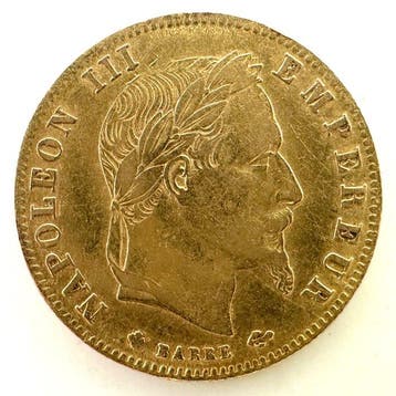 Frankrijk. Napoléon III. 5 Francs 1865-BB, Strasbourg