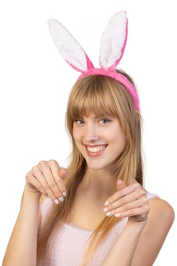 KIMU® Haarband Konijn Fuchsia Roze Diadeem Konijnenoren Oren, Kleding | Dames, Ophalen of Verzenden, Nieuw