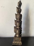 Elfgezichtige Boeddha-hoofd pagode bronzen, Antiek en Kunst