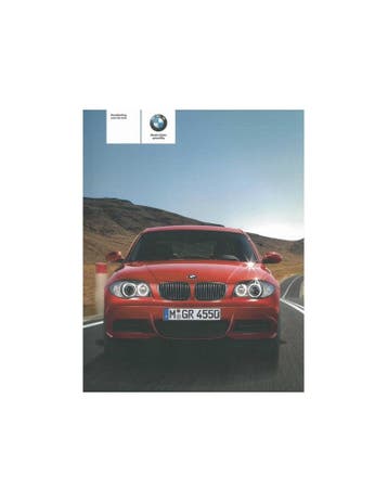 2009 BMW 1 SERIE COUPÉ | CABRIO INSTRUCTIEBOEKJE NEDERLANDS