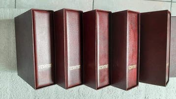 6 Koleman Handler Klammer Albums met Beschermcassettes met, Gestempeld