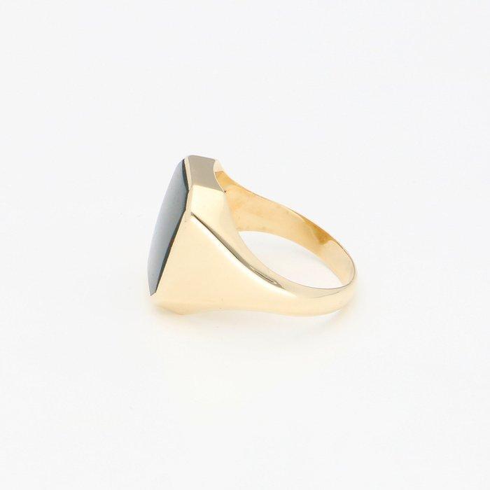 Ring - 14 karaat Geel goud - Heliotroop, Handtassen en Accessoires, Ringen