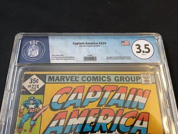 Captain America #224 - EGC 3.5 - Saturday Night Furor! - 1