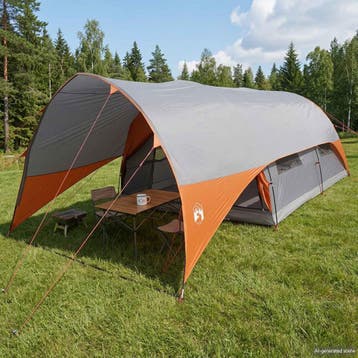 vidaXL Tunnel Tent met Waterdichte Regenhoes 10-persoons, Verzenden, Nieuw