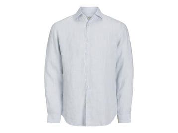 Veiling - Jack &amp; Jones Parker Linen Stripe Overhemd Skyw, Vêtements | Hommes