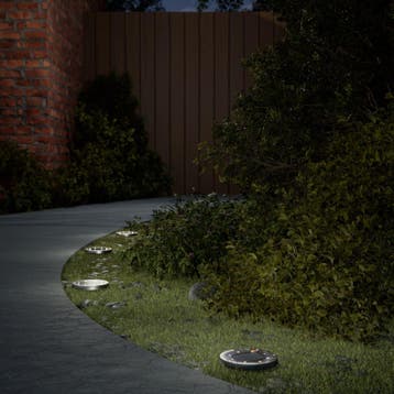 vidaXL Grondlampen 4 st solar met grondpennen warmwit, Verzenden, Nieuw