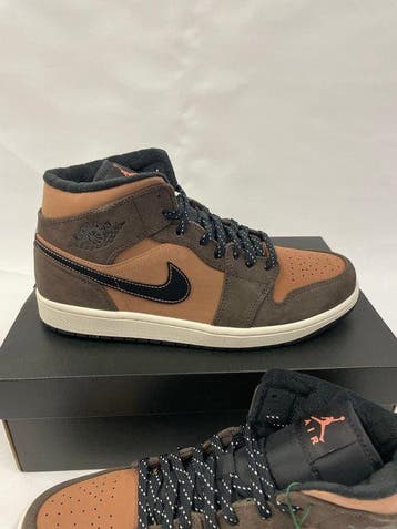 Nike - Air Jordan 1 Mid, Dark Chocolate - Sneakers - Maat:, Kleding | Heren, Nieuw