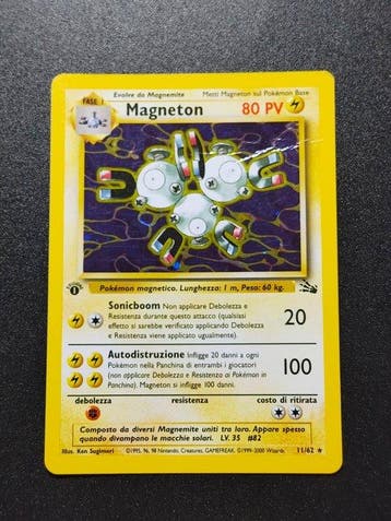 Pokémon - 4 Card - Magneton Holo - Ditto Raro - Kabutops, Nieuw