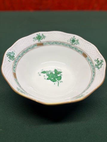 Herend - Bol - appony Grün - Porcelaine - bol, Antiek en Kunst