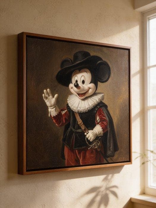 MEDSAN - Old Master Mickey () - UNIQUE WORK, Antiek en Kunst, Kunst | Designobjecten