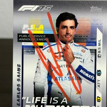 Ferrari - Topps attax 164 Signed - Carlos Sainz - 2025 -, Nieuw