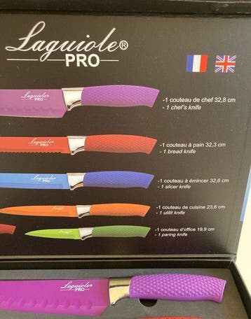 Laguiole Pro - Keukenmes - Kitchen knife set - Staal, Hars -, Antiek en Kunst