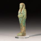 Oude Egypte, late periode Faience Fijn Ushabti van generaal