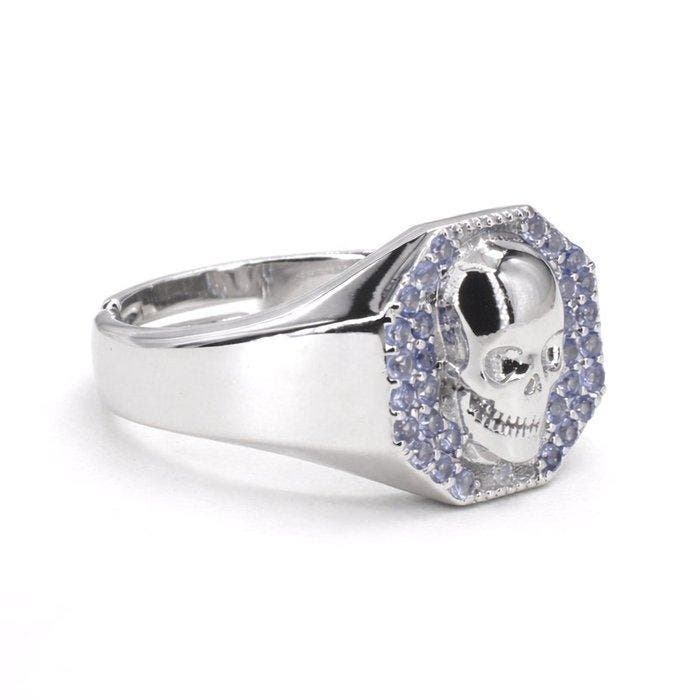 Sans prix de réserve - Bague Plaqué or Tanzanite - Diamant -, Bijoux, Sacs & Beauté, Bagues