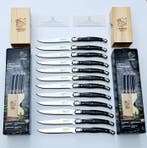 Laguiole - 12x Steak Knives - Black - style de -