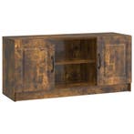 vidaXL TV Kast Gerookt eiken 102 x 34,5 x 47 cm Bewerkt hout, Verzenden