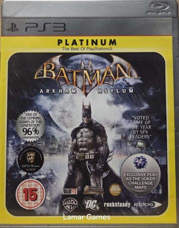 Batman Arkham Asylum platinum (ps3 used game), Ophalen of Verzenden, Nieuw