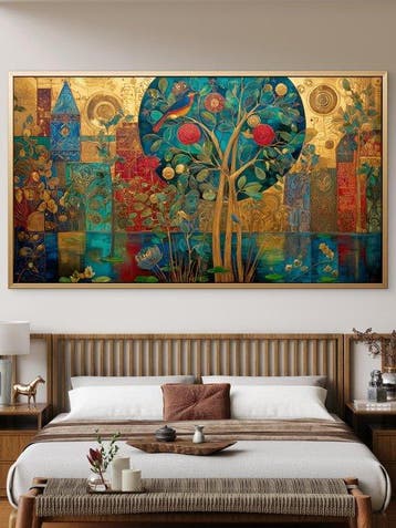 Mrs Art Prime - The Golden Mystical Paradise in Gustav, Antiquités & Art, Art | Peinture | Moderne