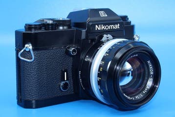 Nikon Nikomat EL Black + Nikkor-S C Auto 50mm F/1.4 Non Ai