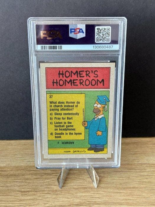 1990 - Topps Simpsons - Bart Simpson Graded card - PSA 9, Verzamelen, Overige Verzamelen