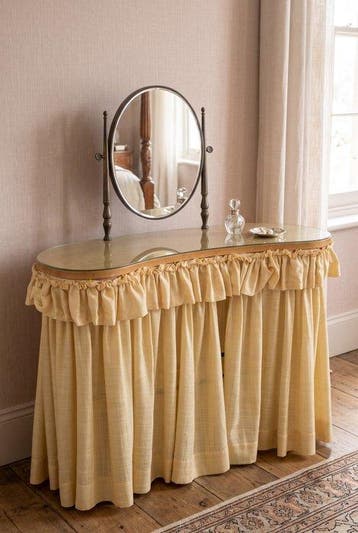 Armoire - Bois, Textile, Métal, Verre - Coiffeuse