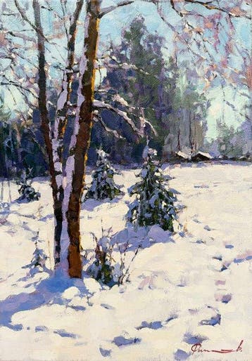 Sergei Flitov (1964) - Soleil du Matin à la Lisière - Les