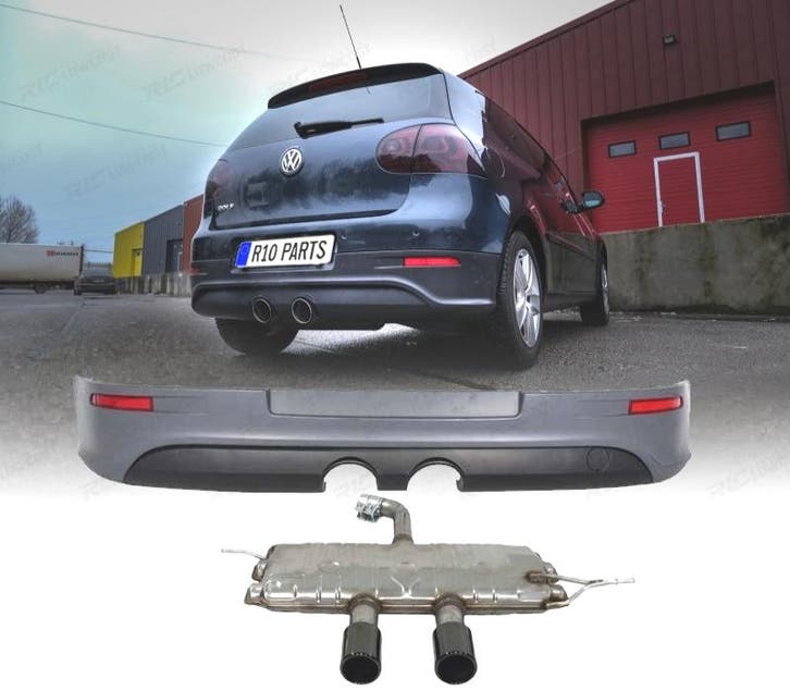 DIFFUSEUR ARRIÈRE VOLKSWAGEN VW GOLF 5 03-08 LOOK R32 + LIGN, Auto-onderdelen, Carrosserie, Verzenden
