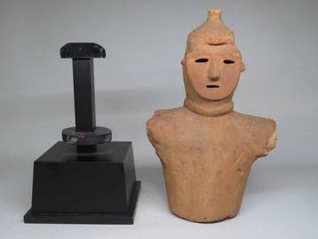 kofun Terracotta Haniwa-figurine uit Japan uit de 6e eeuw -