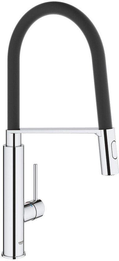 2dekans | GROHE Viamo Zwart, Chroom, Bricolage & Construction, Sanitaire, Enlèvement ou Envoi