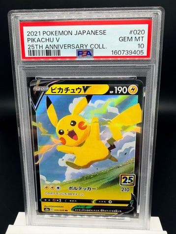 Pokémon - 1 Graded card - Pikachu V - 020/028 - PSA 10 -, Nieuw