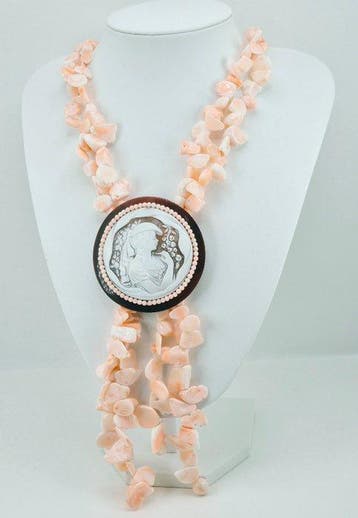 Koraal - Zilver - Halsketting - CORALLO ROSA