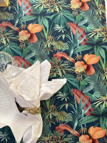 sanleuciotopquality - nappe exclusive anti-taches palmiers