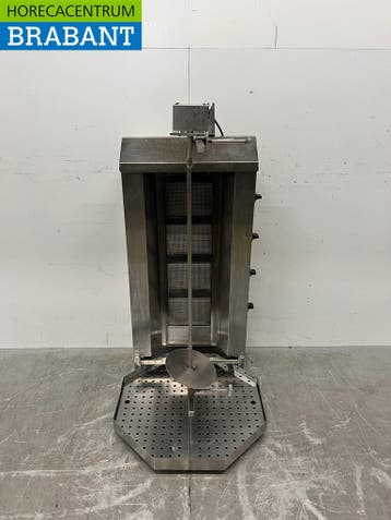 Gril à gyros en acier inoxydable, gril à doner, 4 brûleurs,, Verzenden