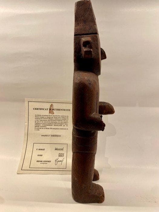 Statuette GGEF - Tintin - Le Fétiche Arumbaya - 1986, Livres, BD | Comics