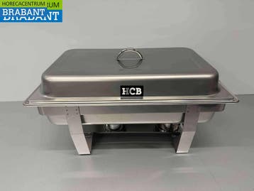 HCB RVS Chafing dish 2 x 1/2 GN Horeca, Articles professionnels, Ophalen of Verzenden