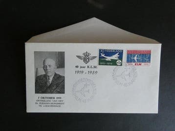 Pays-Bas 1957 - 6 FDC / enveloppes spéciales
